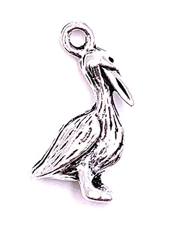 H-Customs Storch Vogel Charm Anhänger Kettenanhänger Bastelbedarf Schmuck von H-Customs