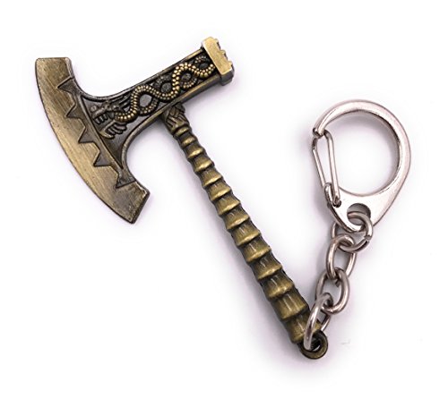 H-Customs Wikinger Axt Bronze Farben Waffe Schlüsselanhänger Handtaschenanhänger von H-Customs