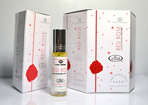 Al-Rehab Box mit 6 x 6 ml Parfümöl, Red Rose von Al-Rehab