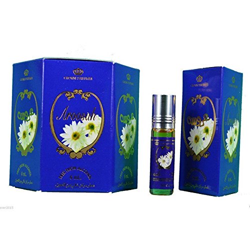 echtem al-rehab Aroosah Box von 6 x 6 ml Parfum Öl – Direkt von Al Rehab UK Distributor von Al-Rehab