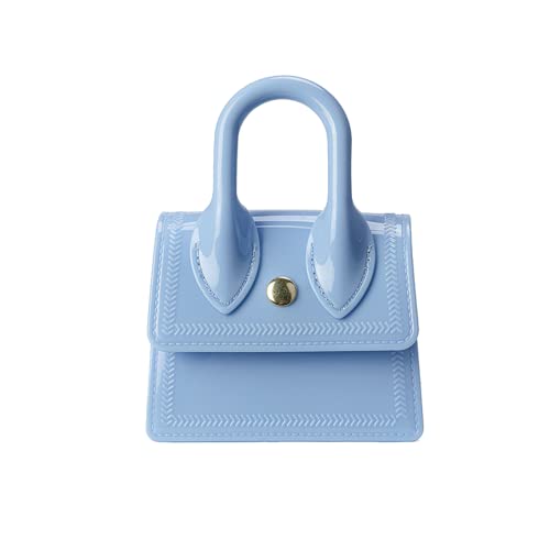 Hanbella Kleine Mädchen Crossbody Geldbörsen Kleinkind Handtasche Mini Casual Messenger Umhängetasche für Kinder, Mini Hellblau, Small von H HANBELLA - A FASHION TRENDY COLLECTION. FOREVER. -