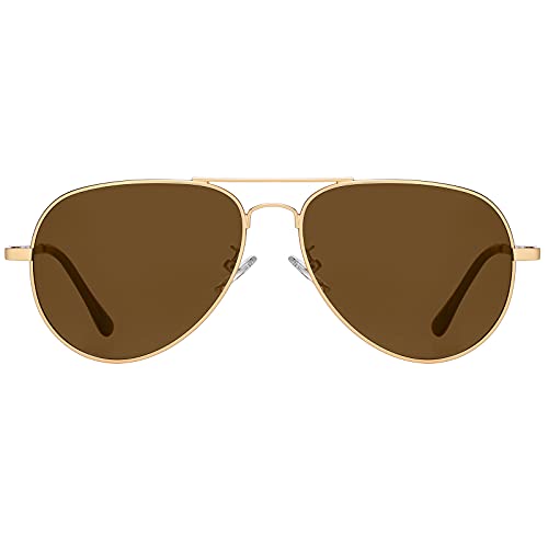 H HELMUT JUST Sonnenbrille Herren Pilotenbrille Damen Unisex Polarisiert mit UV400-Schutz Retro Groß Klassisch Ultraleicht von H HELMUT JUST