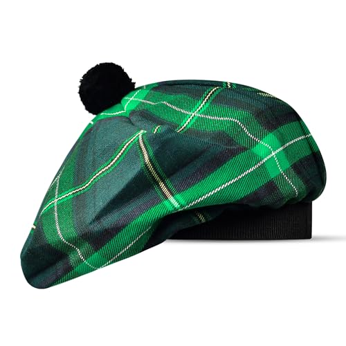 Schottische Mütze Tam o Shanter Scottish Bonnet Tartan Hut Acryl Wolle mit Pompon, Keltisch, Einheitsgr��e Schottische Mütze Tam o Shanter Scottish Bonnet Tartan Hut Acryl Wolle mit Pompon, Keltisch, Einheitsgr��e von H HIGHLAND REDSTONE