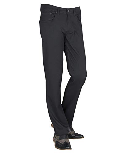 H K Mandel Five-Pocket Stretch Hosen in Schwarz, für Herren, Business Herren Jeansstyle 5 Pocket Größe 33/34 von H K Mandel