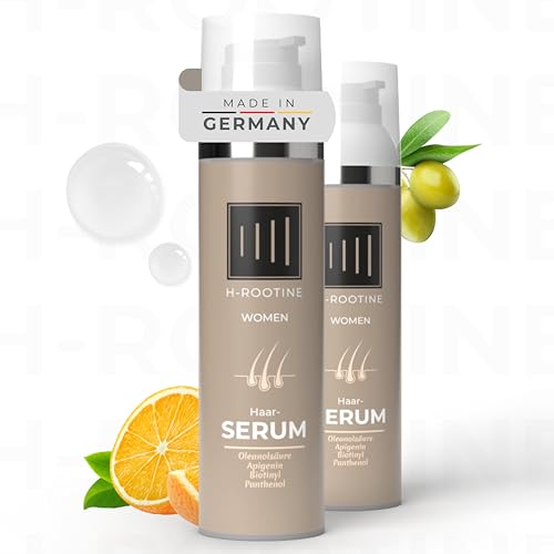 H-ROOTINE Haarserum für Frauen (2x75ml) - Haarwuchsmittel gegen Haarausfall* - Stoppt Haarausfall* - fördert Haarwachstum & pflegt Kopfhau von H-ROOTINE