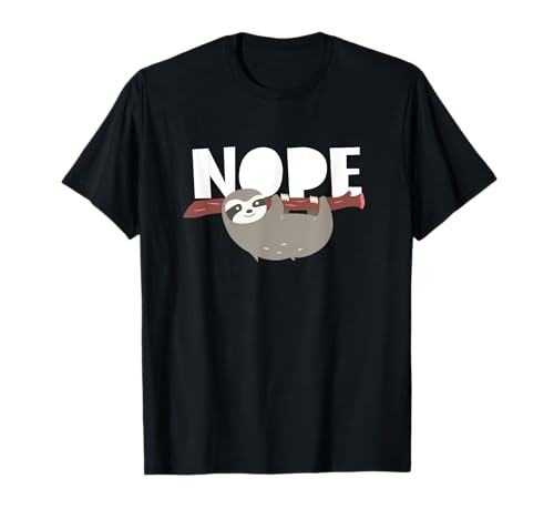 Aneisha Nope Faultier Entspannung Schlaf Nap Liebhaber T-Shirt Aneisha Nope Faultier Entspannung Schlaf Nap Liebhaber T-Shirt von Aneisha Lustige Faultier