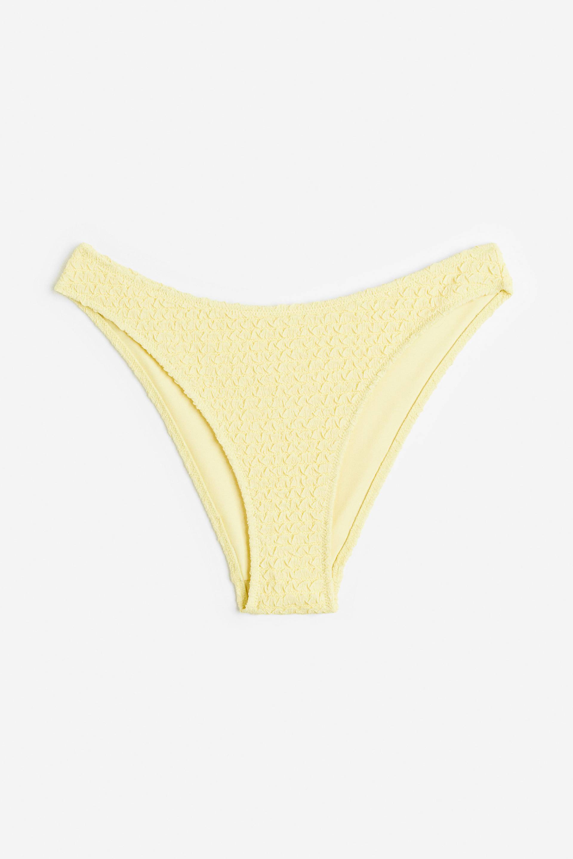 H&M Bikinihose High Leg Hellgelb, Bikini-Unterteil in Größe 44. Farbe: Light yellow von H&M