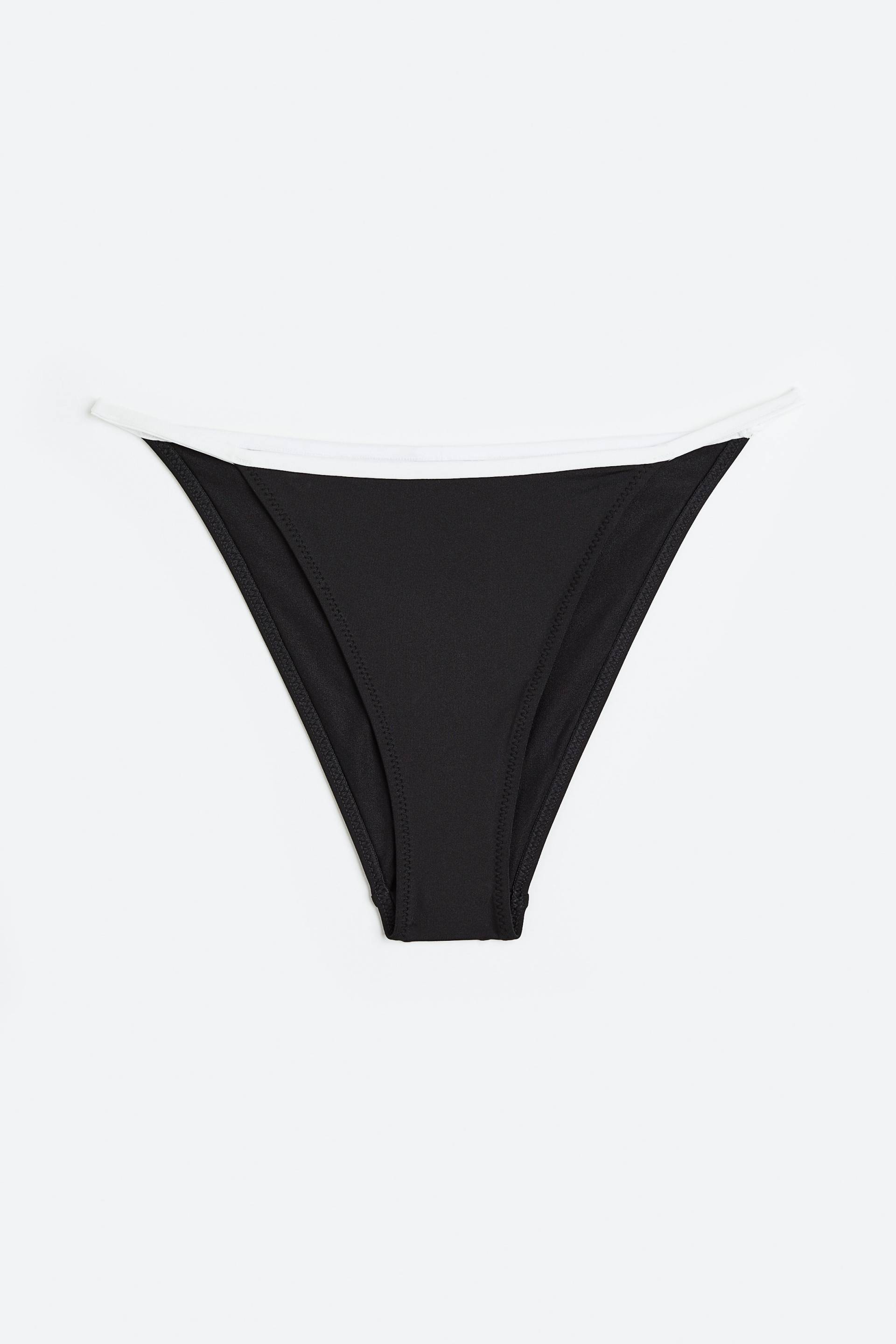 H&M Bikinihose Schwarz, Bikini-Unterteil in Größe 48. Farbe: Black 002 von H&M