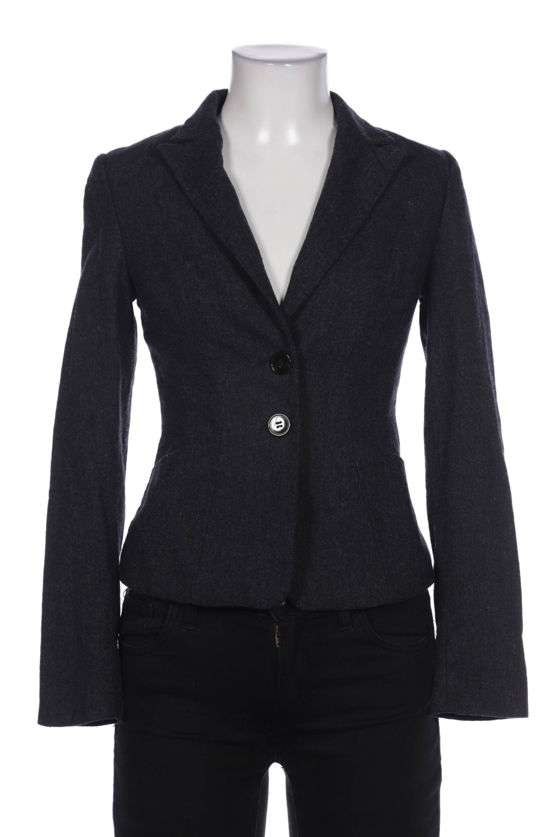 H&M Damen Blazer, marineblau, Gr. 34 von H&M