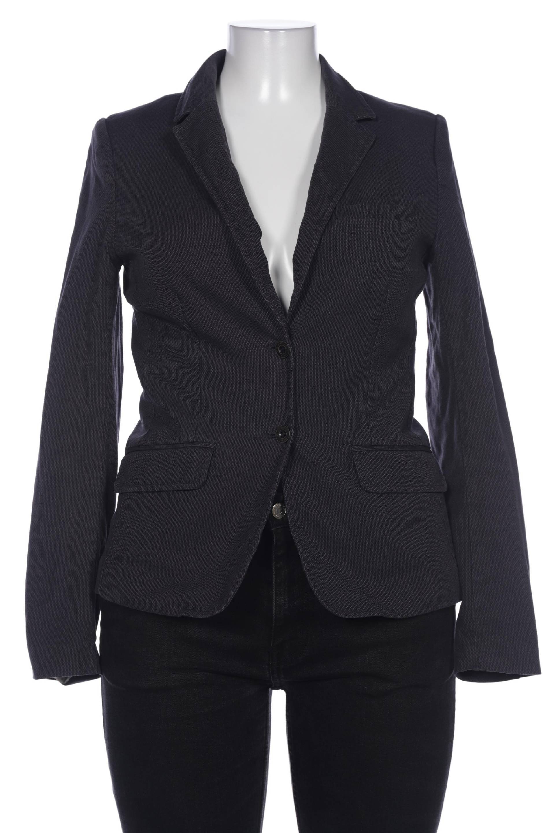 H&M Damen Blazer, marineblau, Gr. 40 von H&M