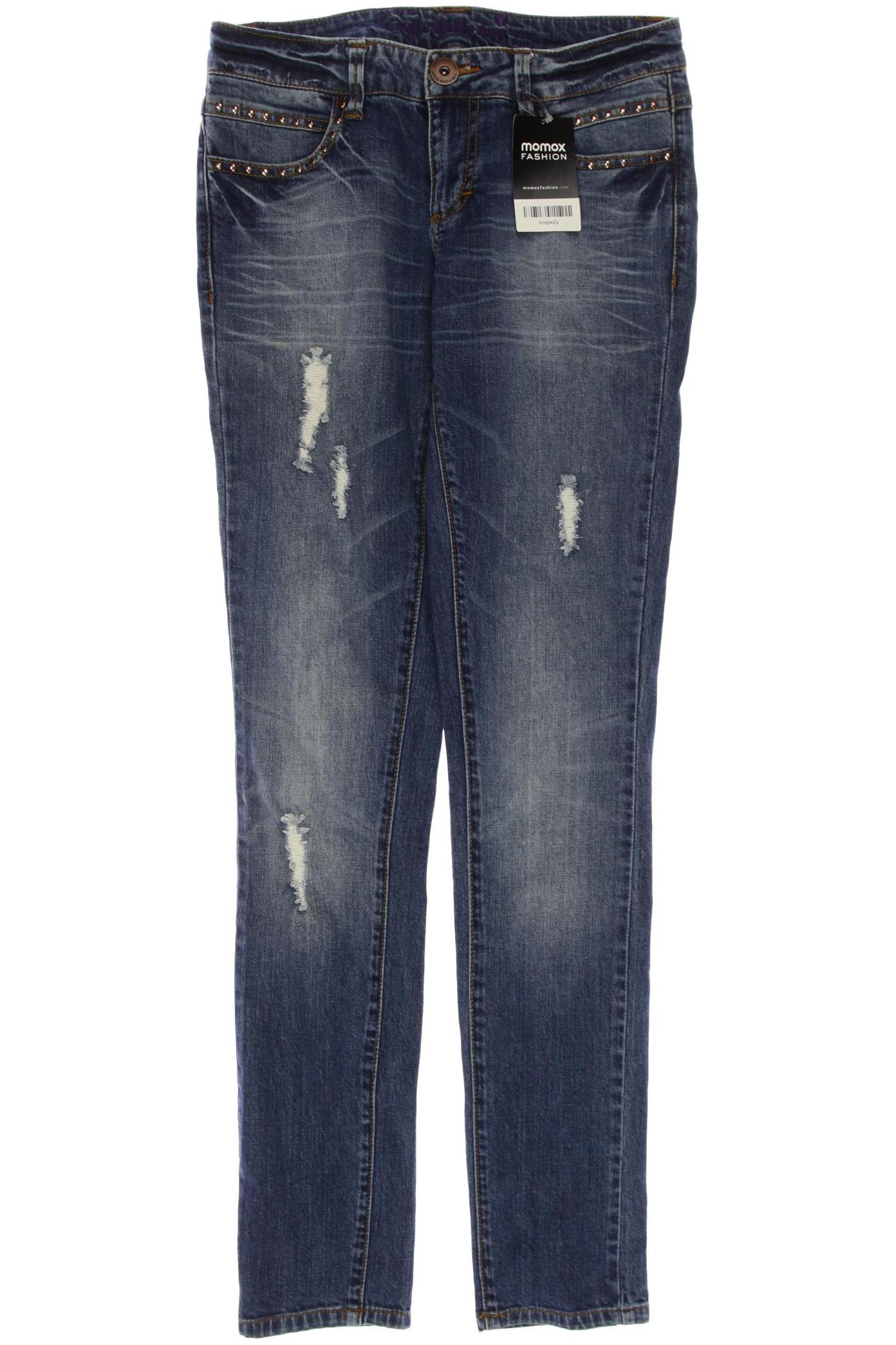 H&M Damen Jeans, blau, Gr. 38 von H&M