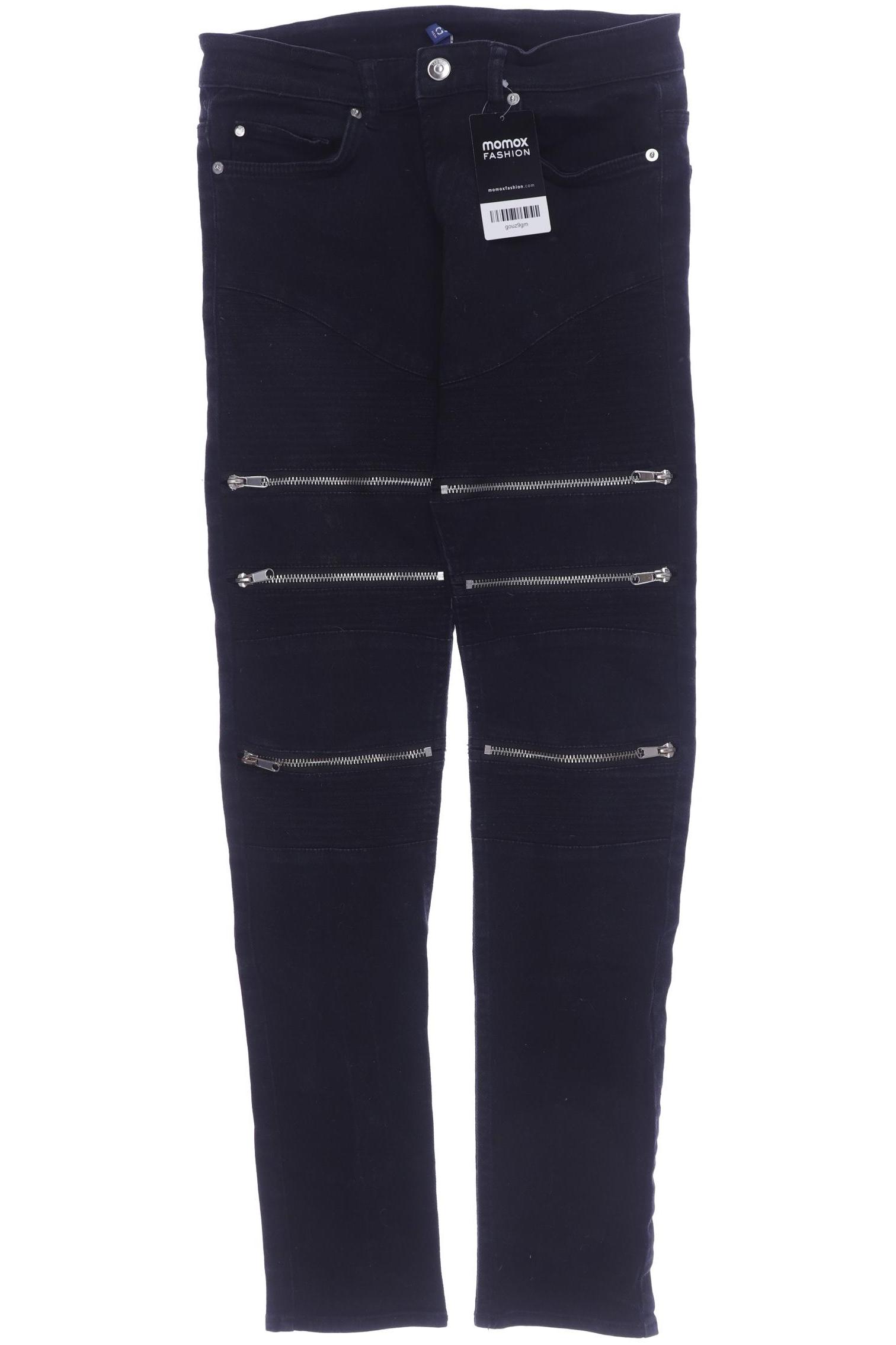 H&M Damen Jeans, schwarz von H&M