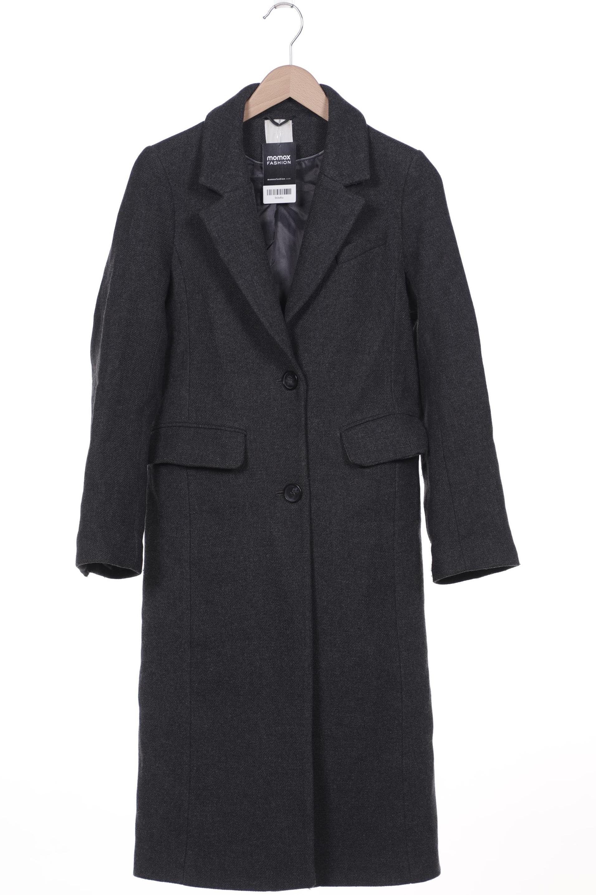H&M Damen Mantel, grau, Gr. 34 von H&M