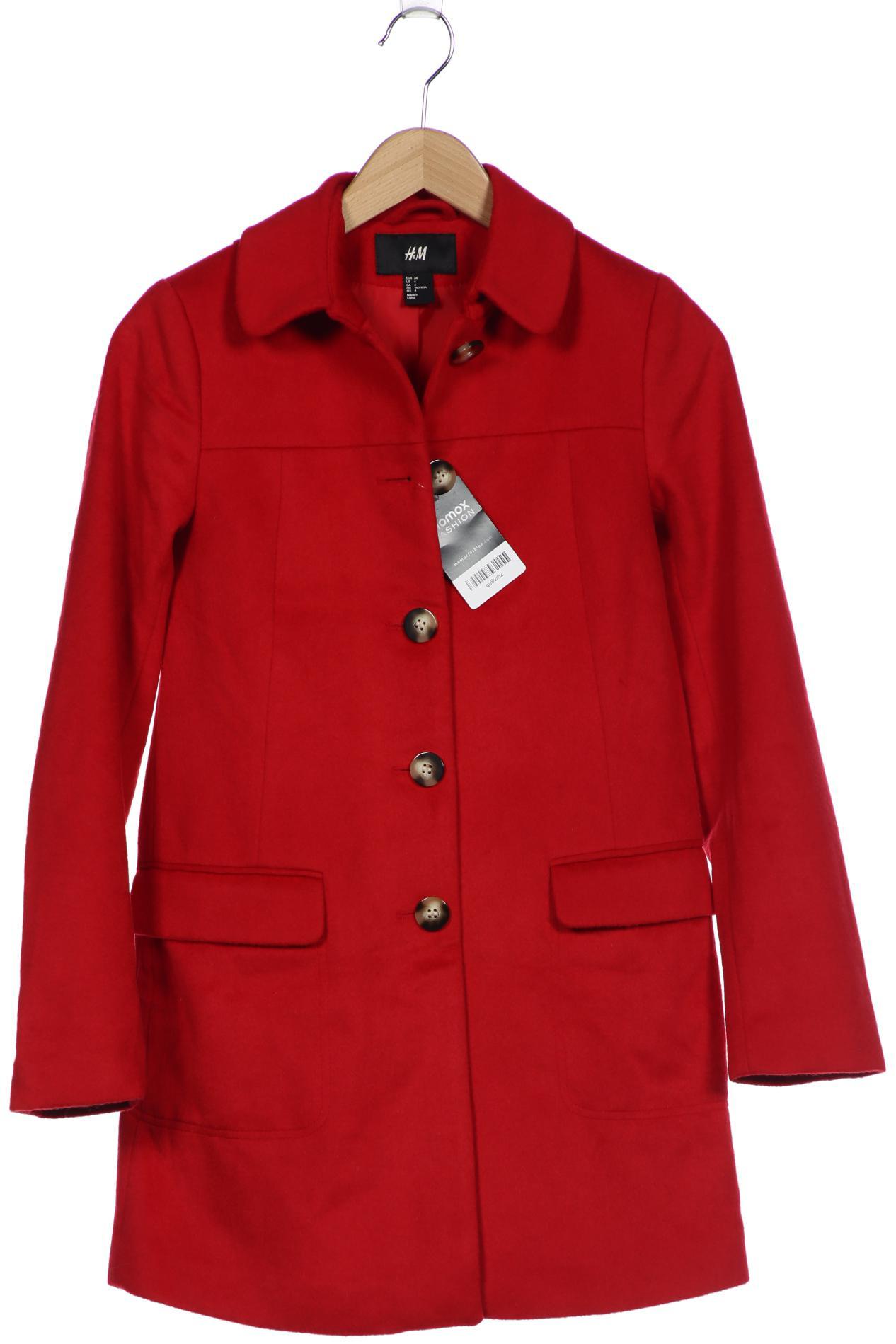 H&M Damen Mantel, rot von H&M