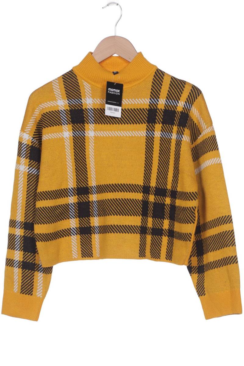 H&M Damen Pullover, gelb, Gr. 36 von H&M
