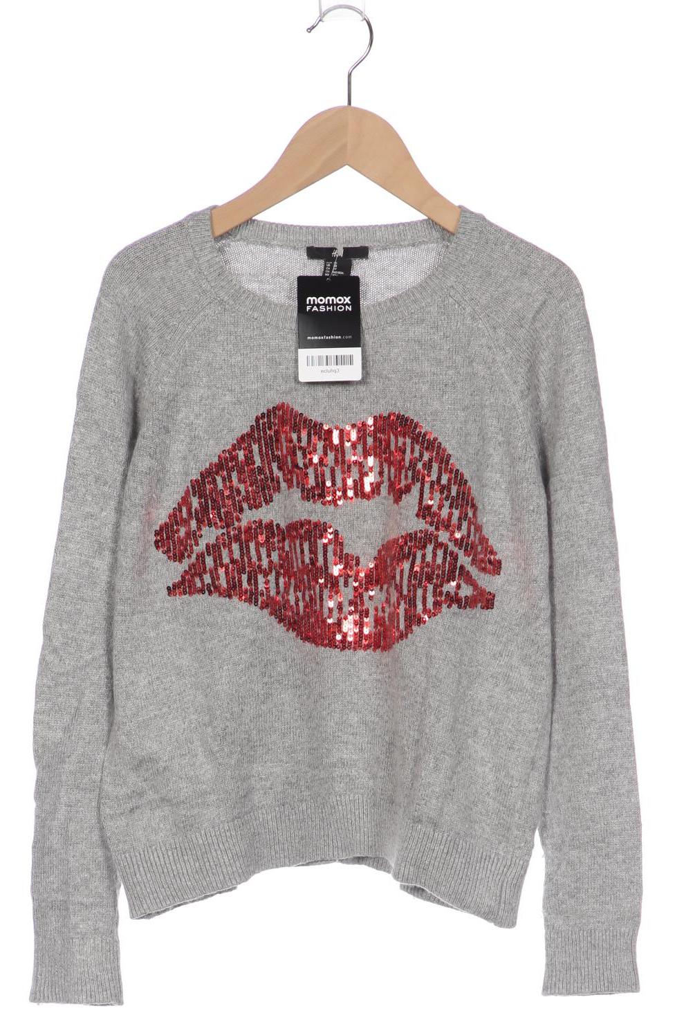 H&M Damen Pullover, grau von H&M