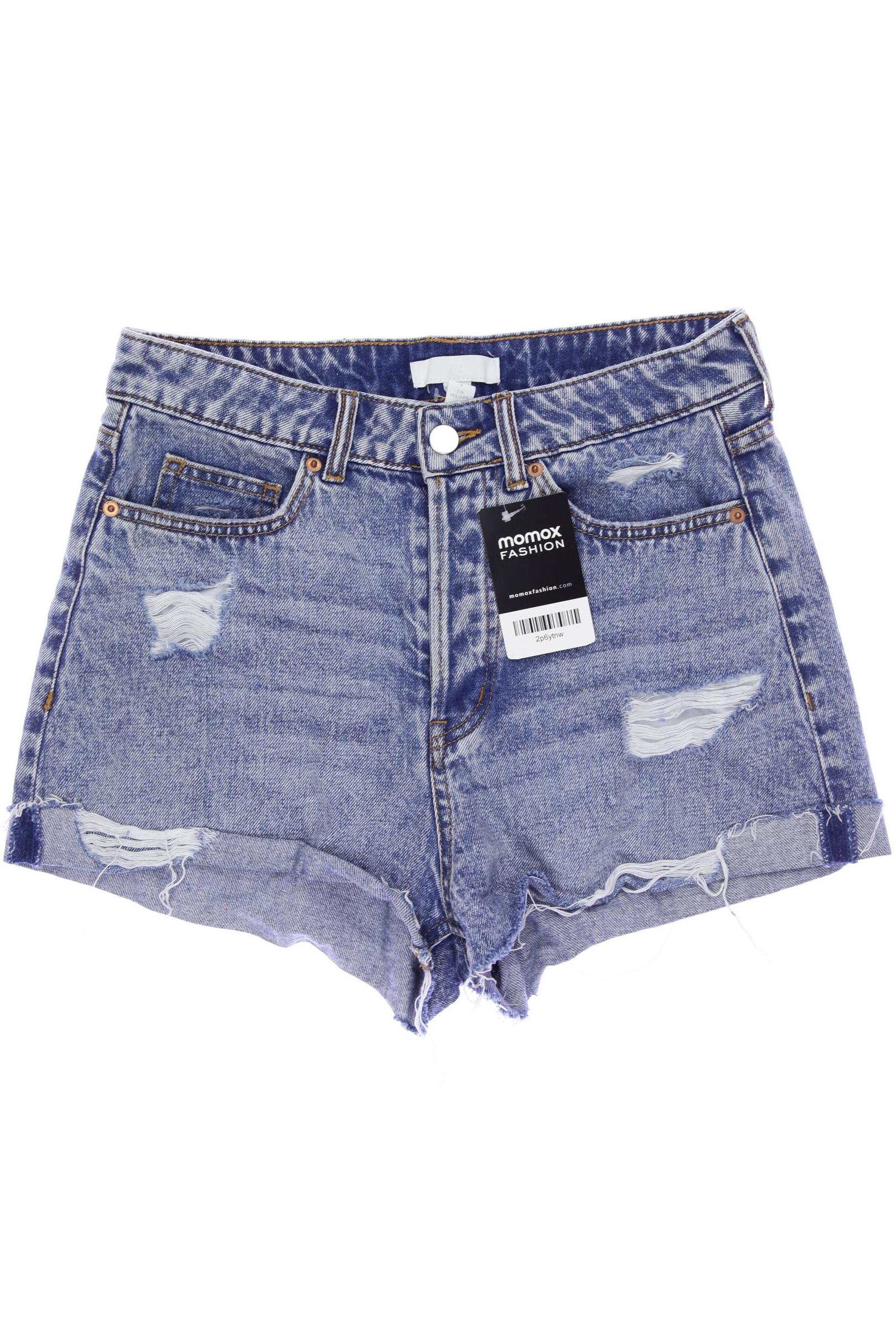 H&M Damen Shorts, blau, Gr. 36 von H&M