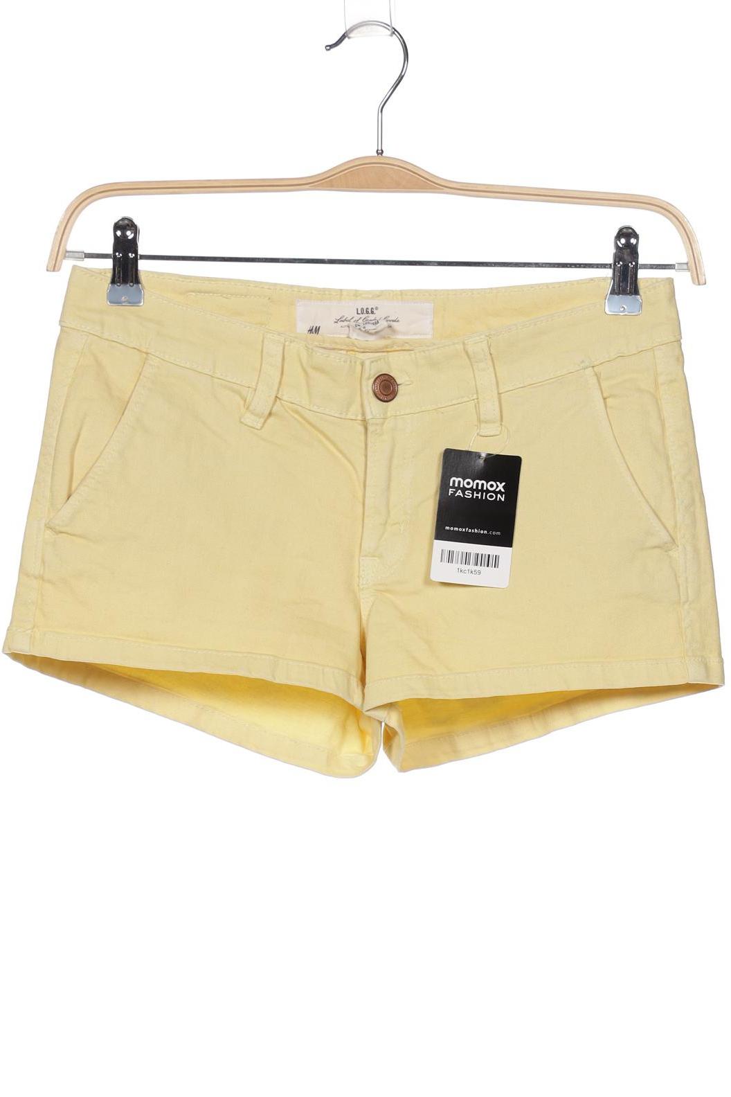 H&M Damen Shorts, gelb von H&M