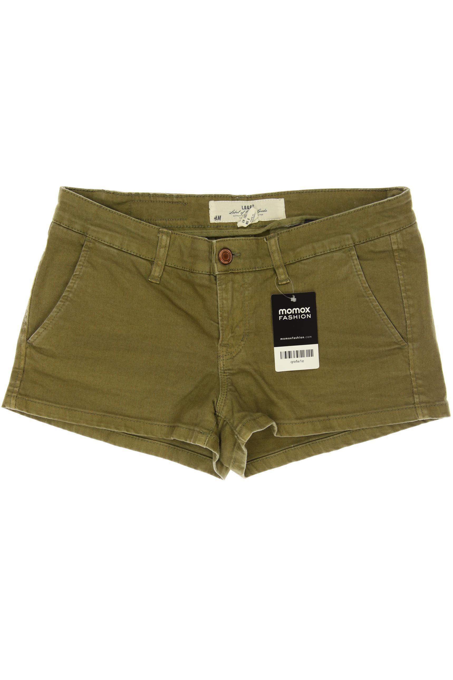 H&M Damen Shorts, grün von H&M