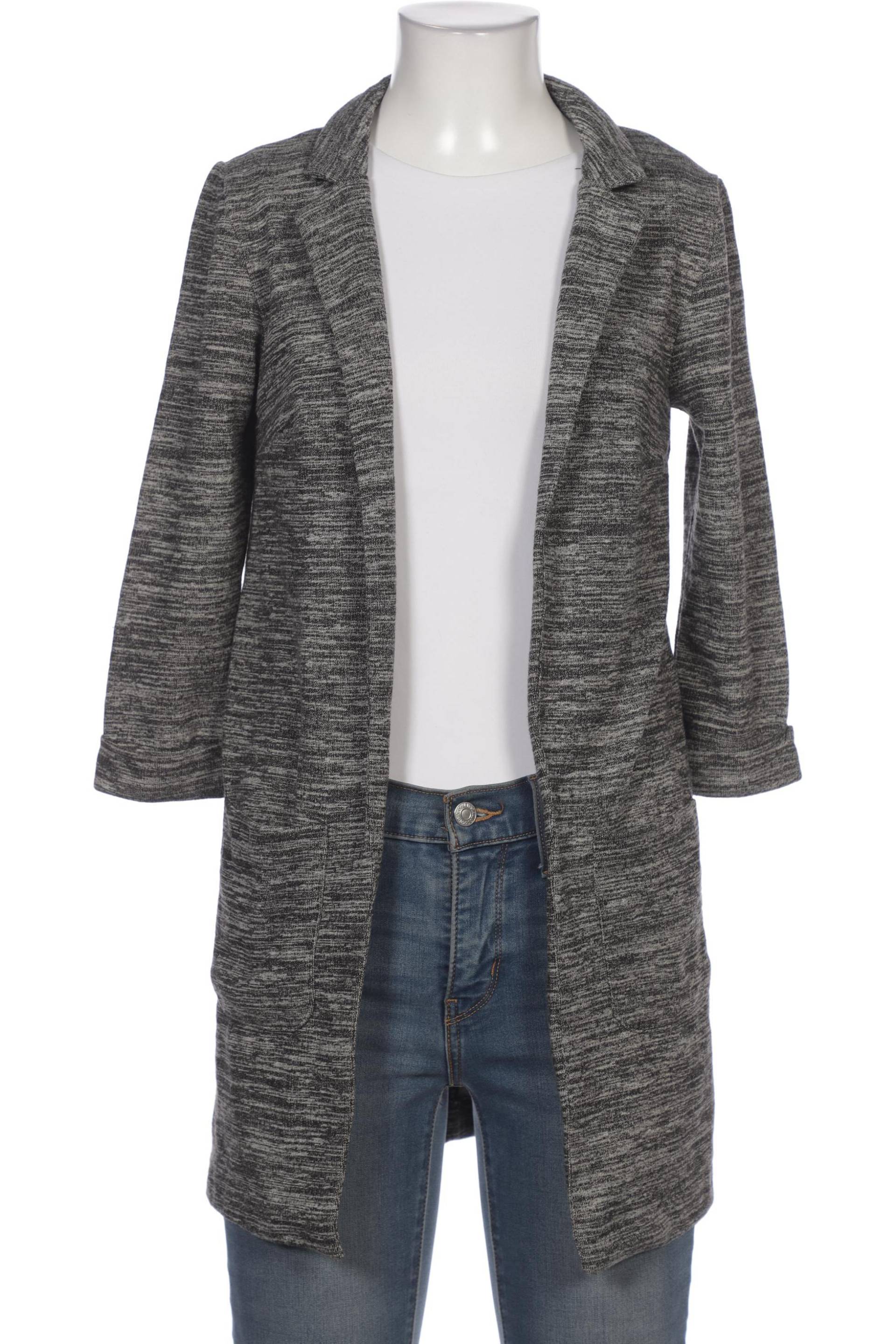 H&M Damen Strickjacke, grau von H&M