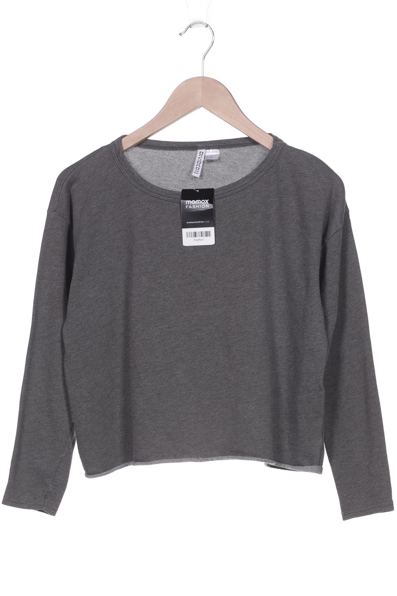 H&M Damen Sweatshirt, grau von H&M