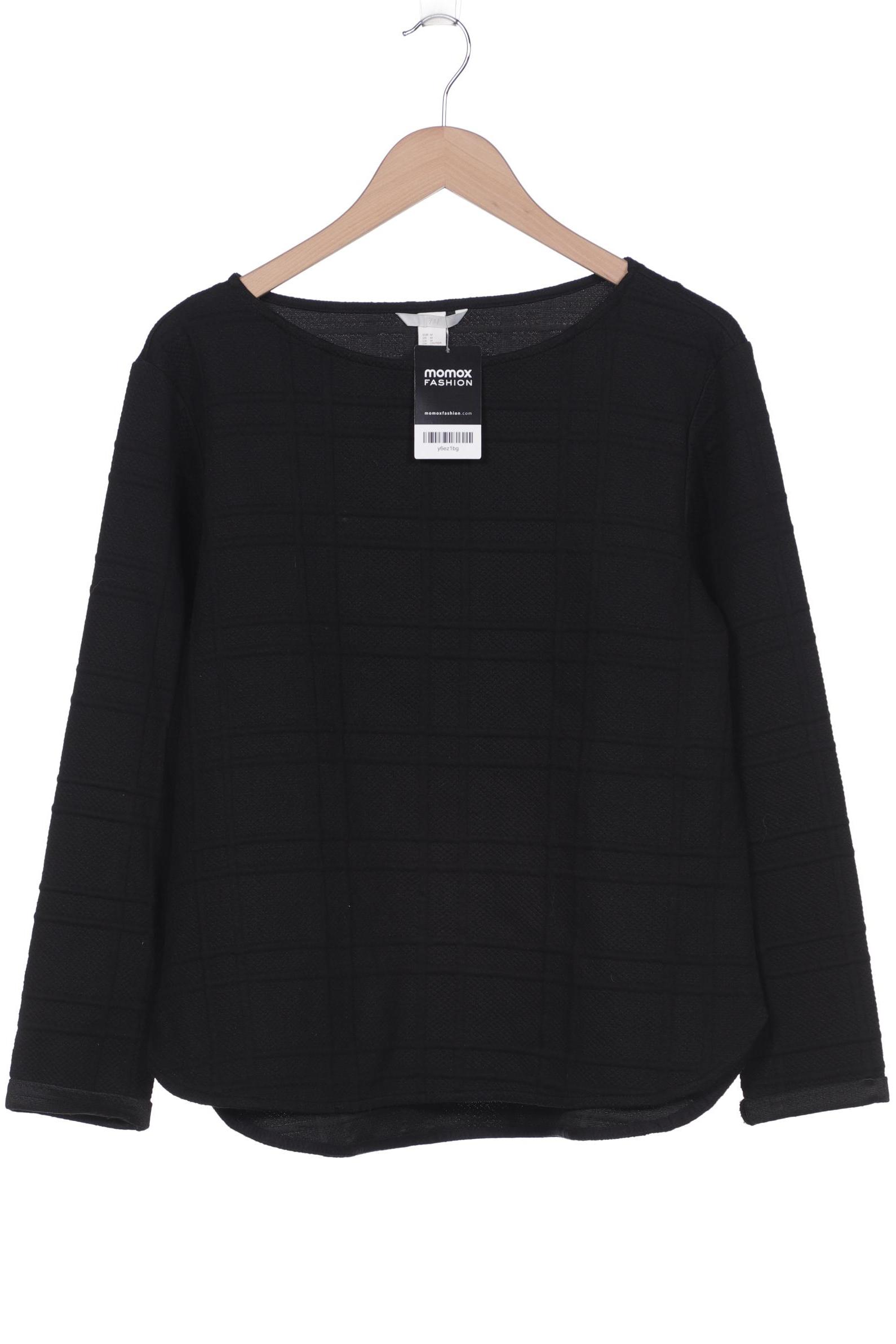 H&M Damen Sweatshirt, schwarz, Gr. 38 von H&M