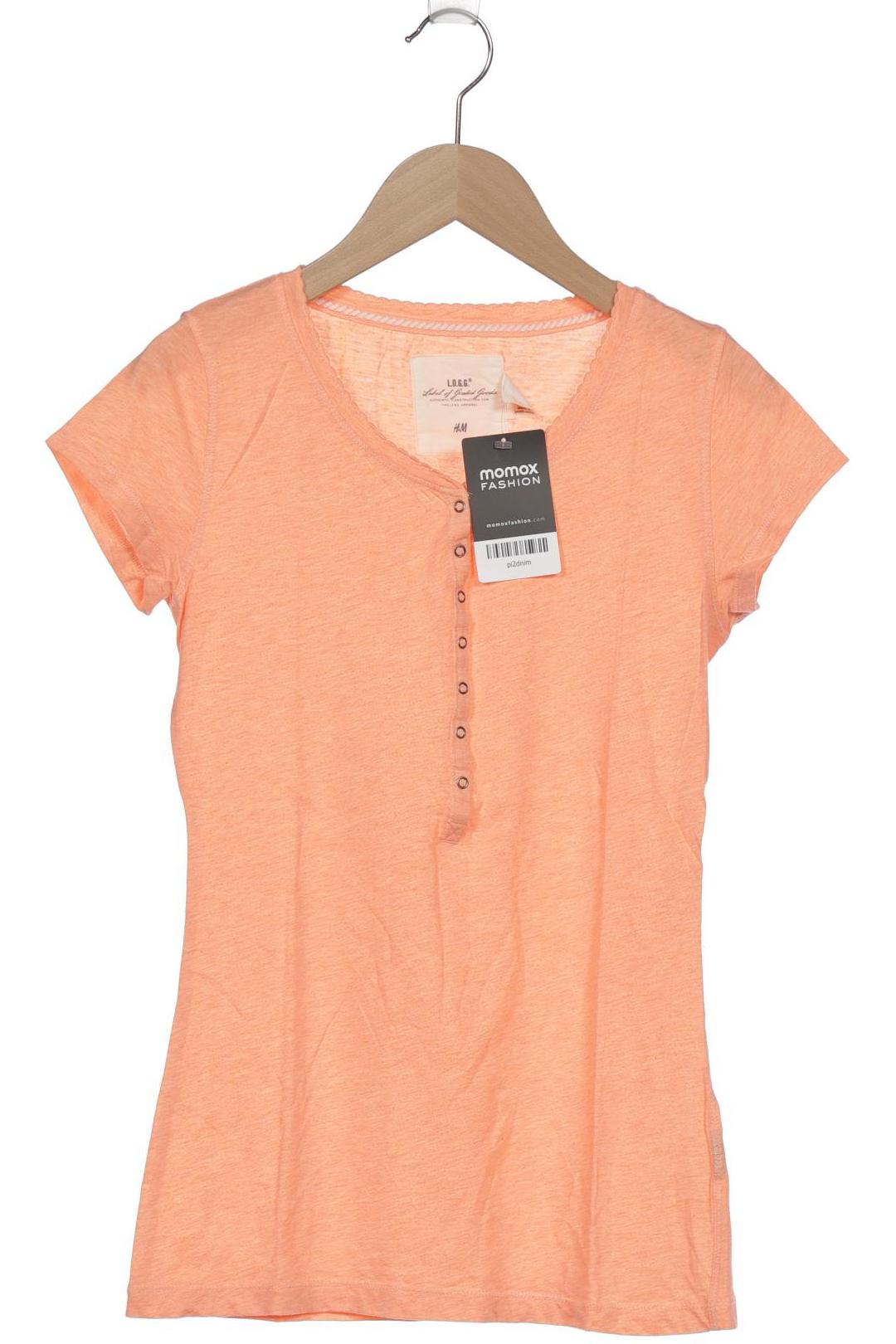 H&M Damen T-Shirt, orange von H&M