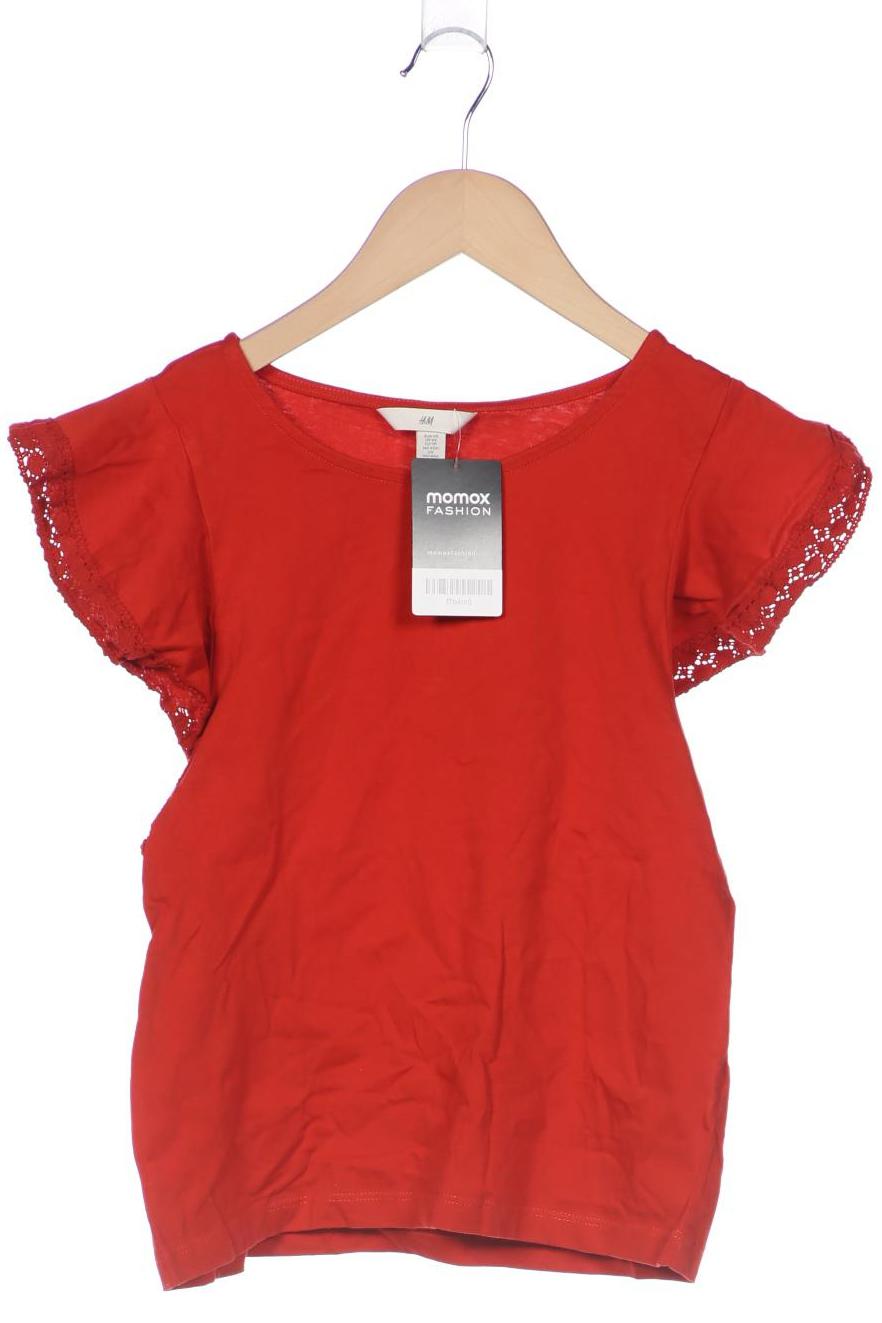 H&M Damen T-Shirt, rot, Gr. 34 von H&M