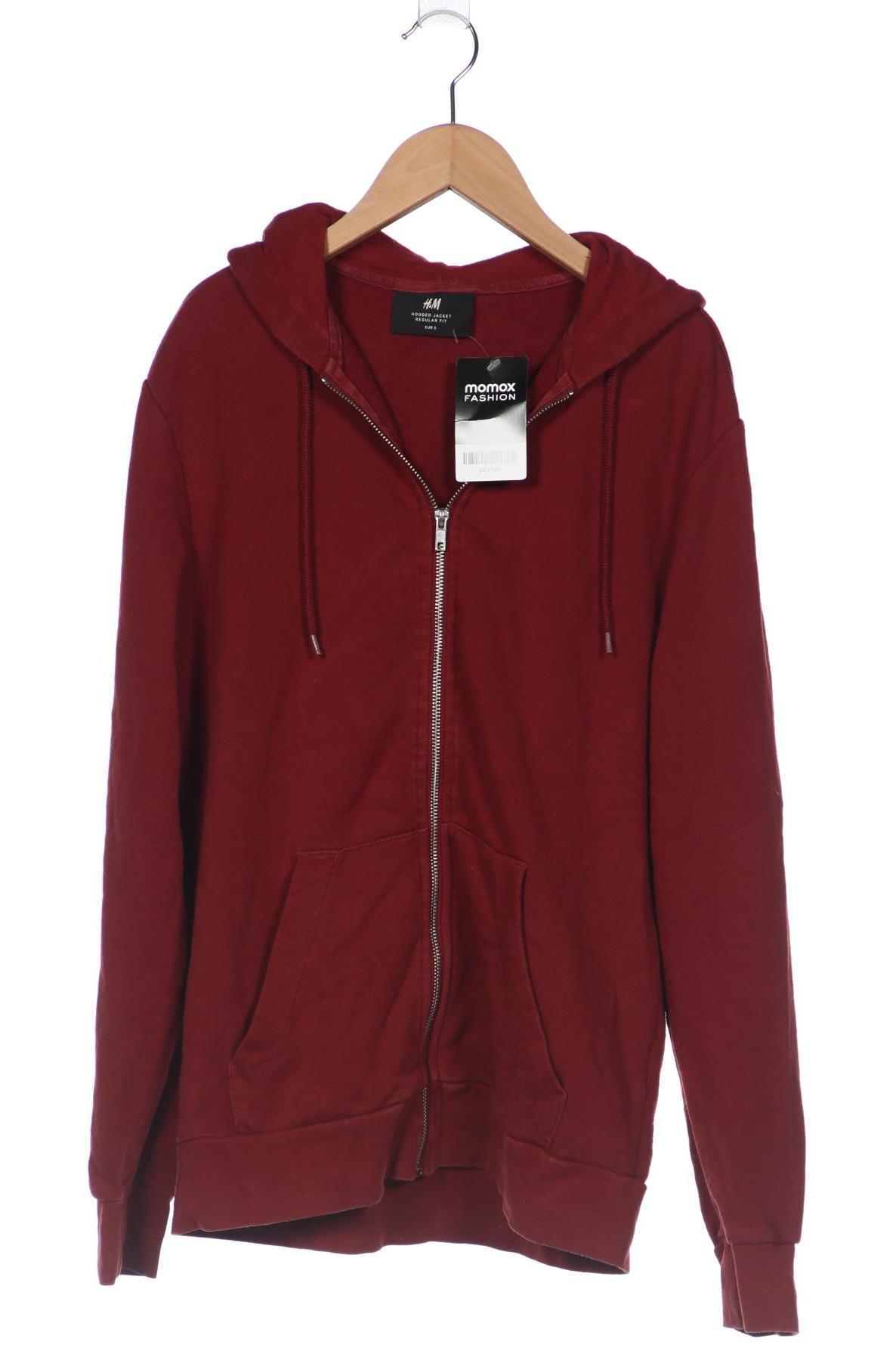 H&M Herren Kapuzenpullover, bordeaux von H&M