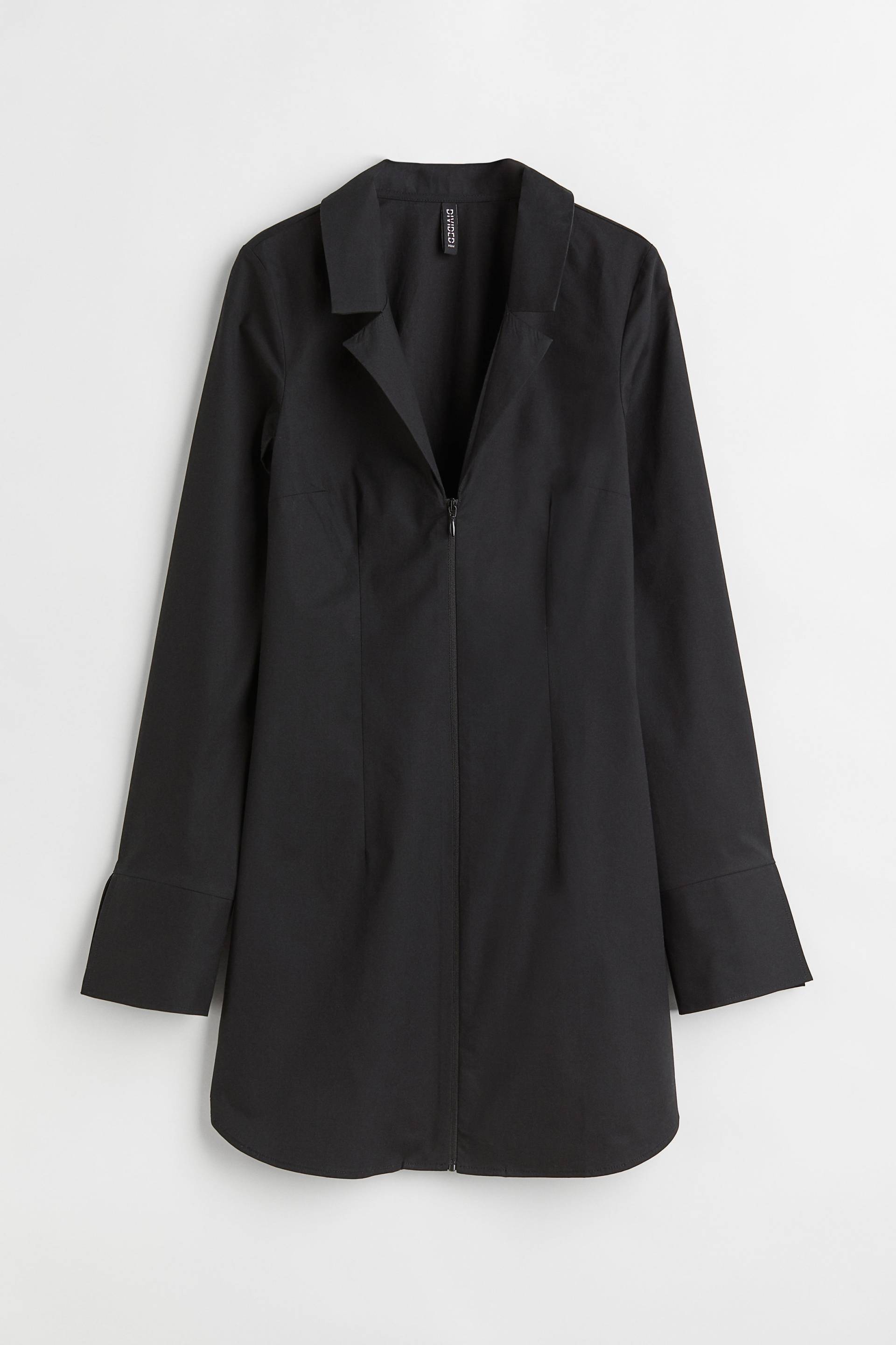 H&M Kurzes Blusenkleid Schwarz, Alltagskleider in Größe 32. Farbe: Black von H&M