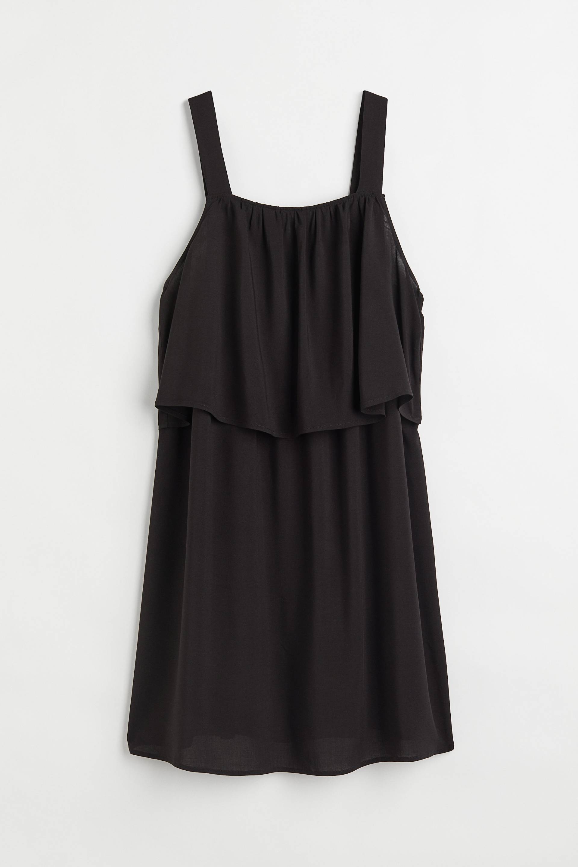 H&M MAMA Stillkleid aus Viskose Schwarz, Kleider in Größe XL. Farbe: Black von H&M