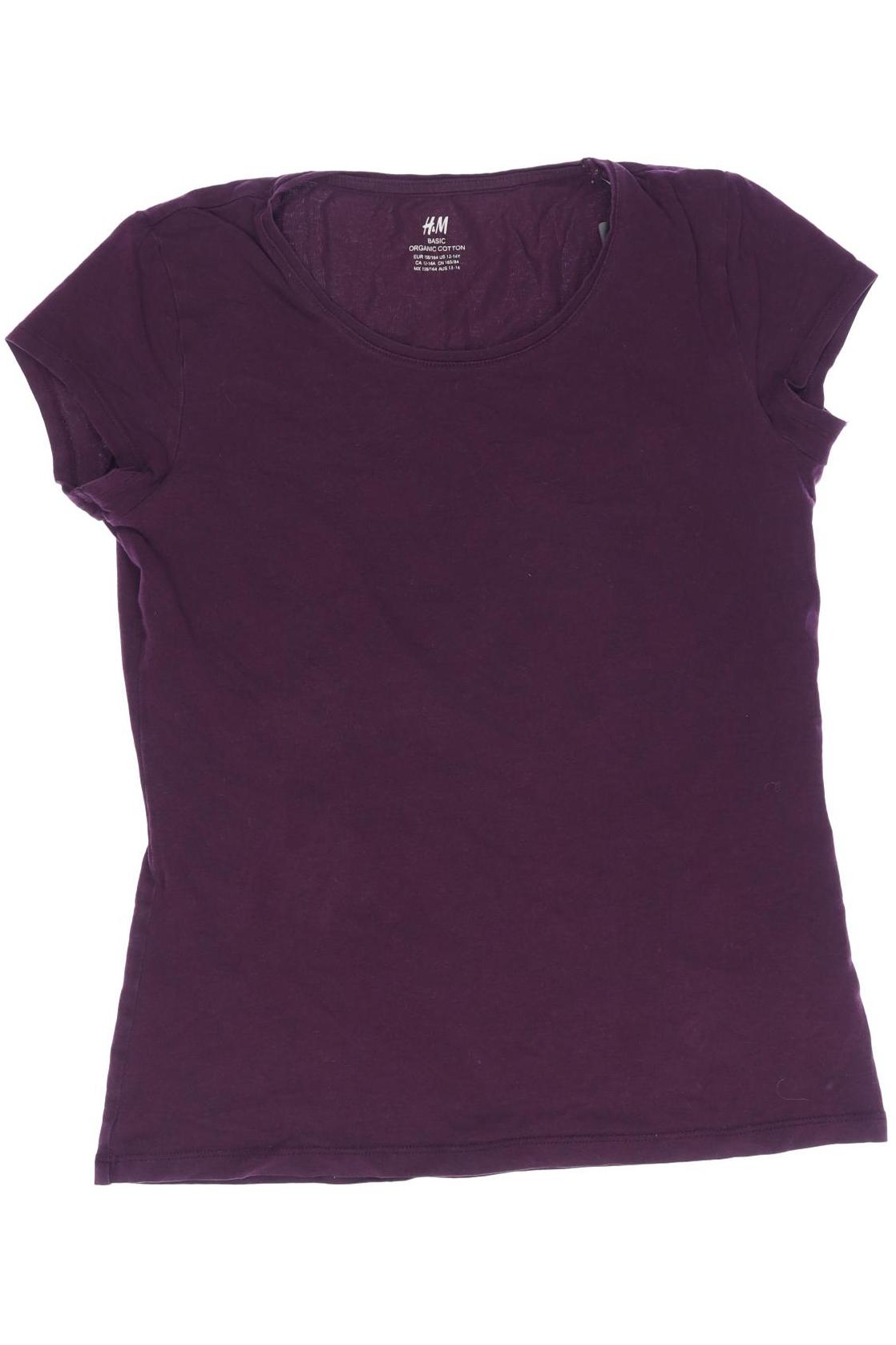 H&M Damen T-Shirt, bordeaux, Gr. 158 von H&M