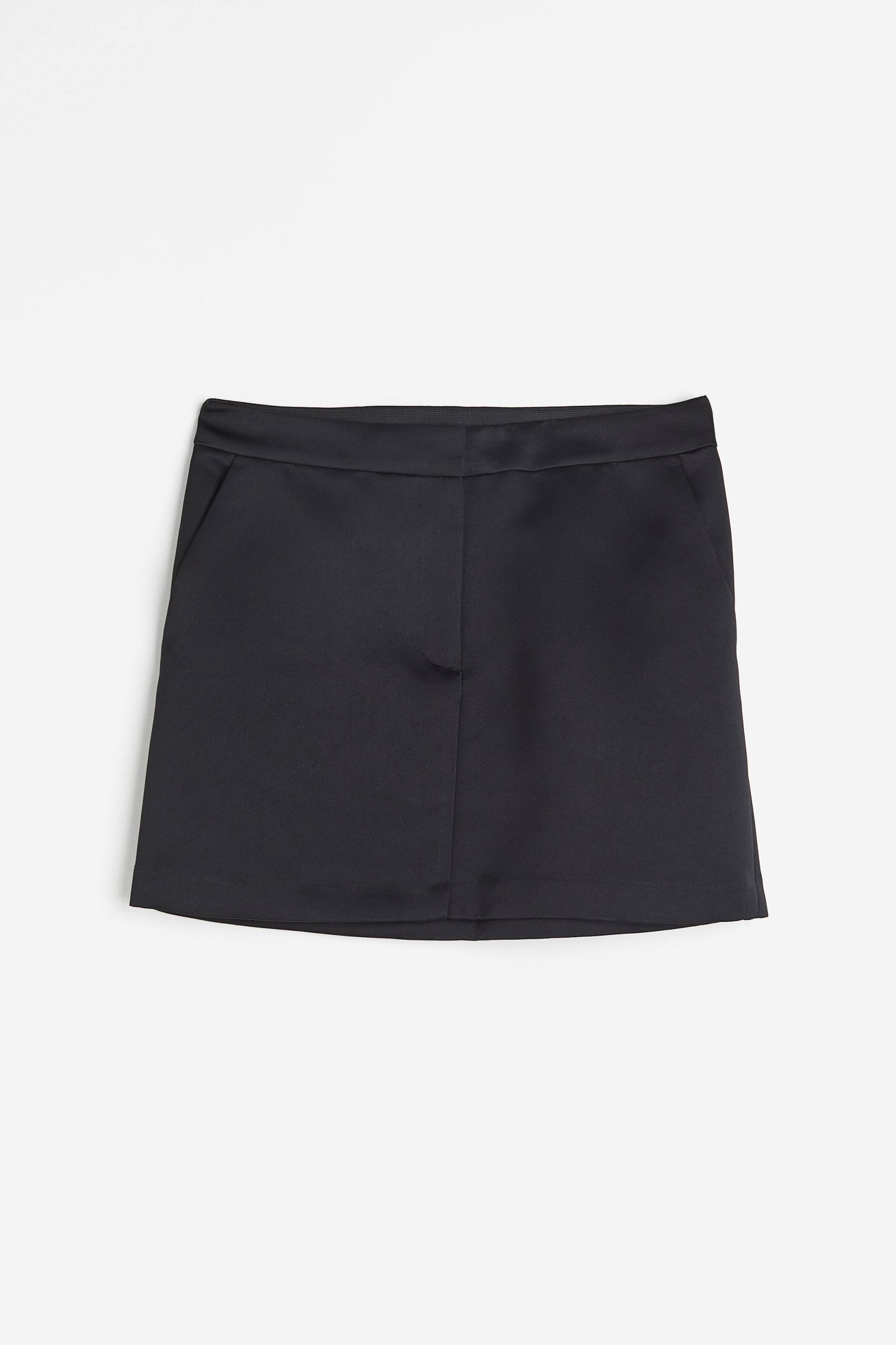 H&M Minirock Schwarz, Röcke in Größe 42. Farbe: Black 005 von H&M