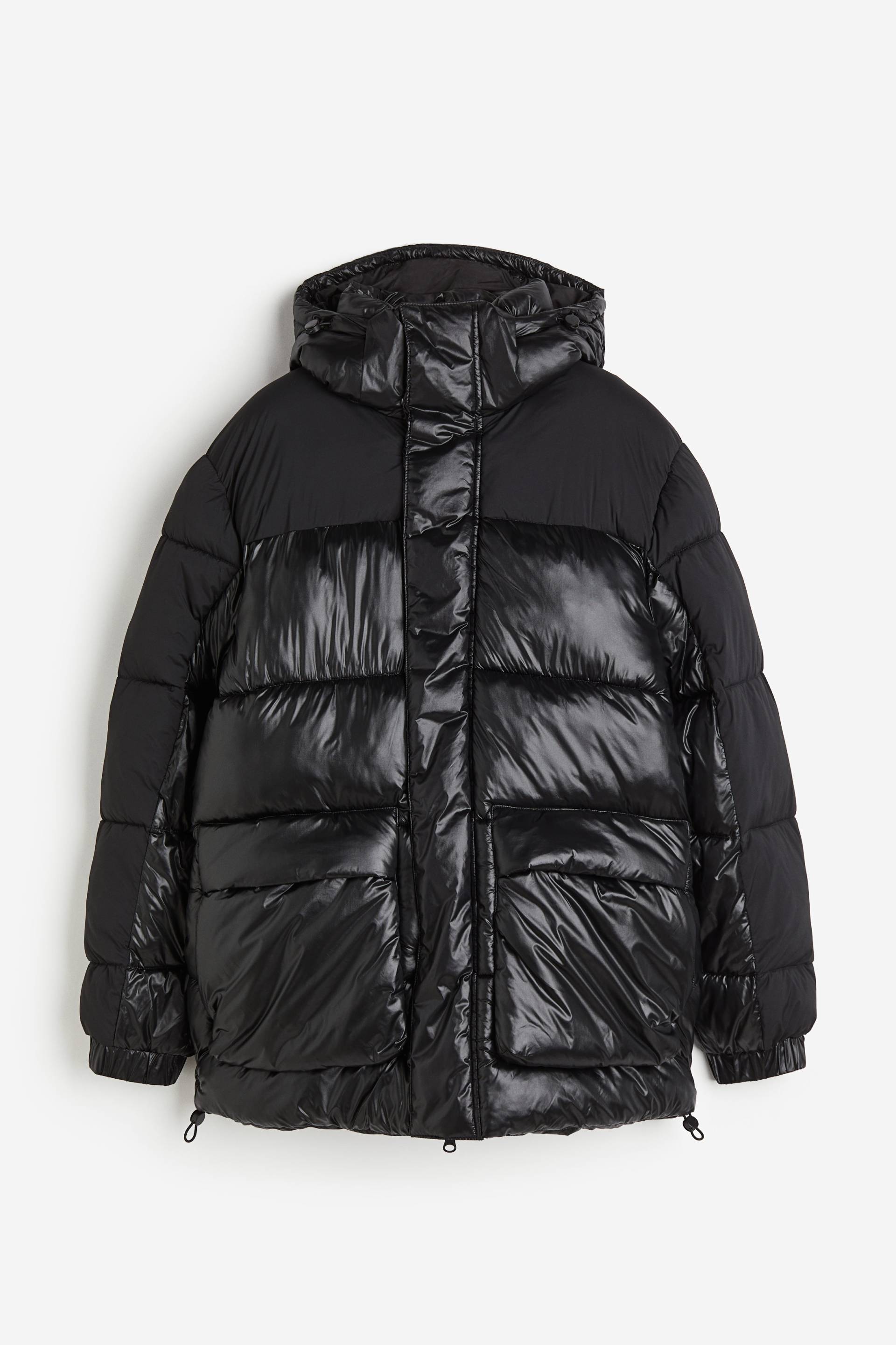 H&M Oversized Puffer-Jacke Schwarz, Jacken in Größe M. Farbe: Black von H&M