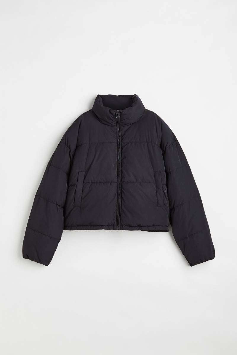 H&M Puffer Jacket Schwarz, Jacken in Größe XL. Farbe: Black von H&M