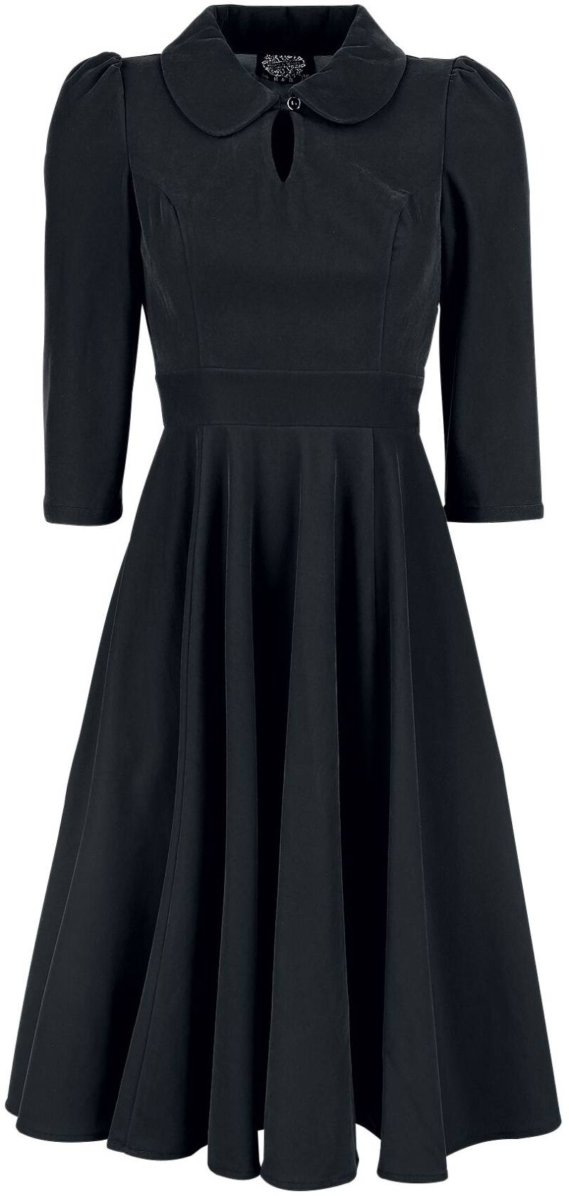H&R London Glamorous Velvet Tea Dress Mittellanges Kleid schwarz in M von H&R London