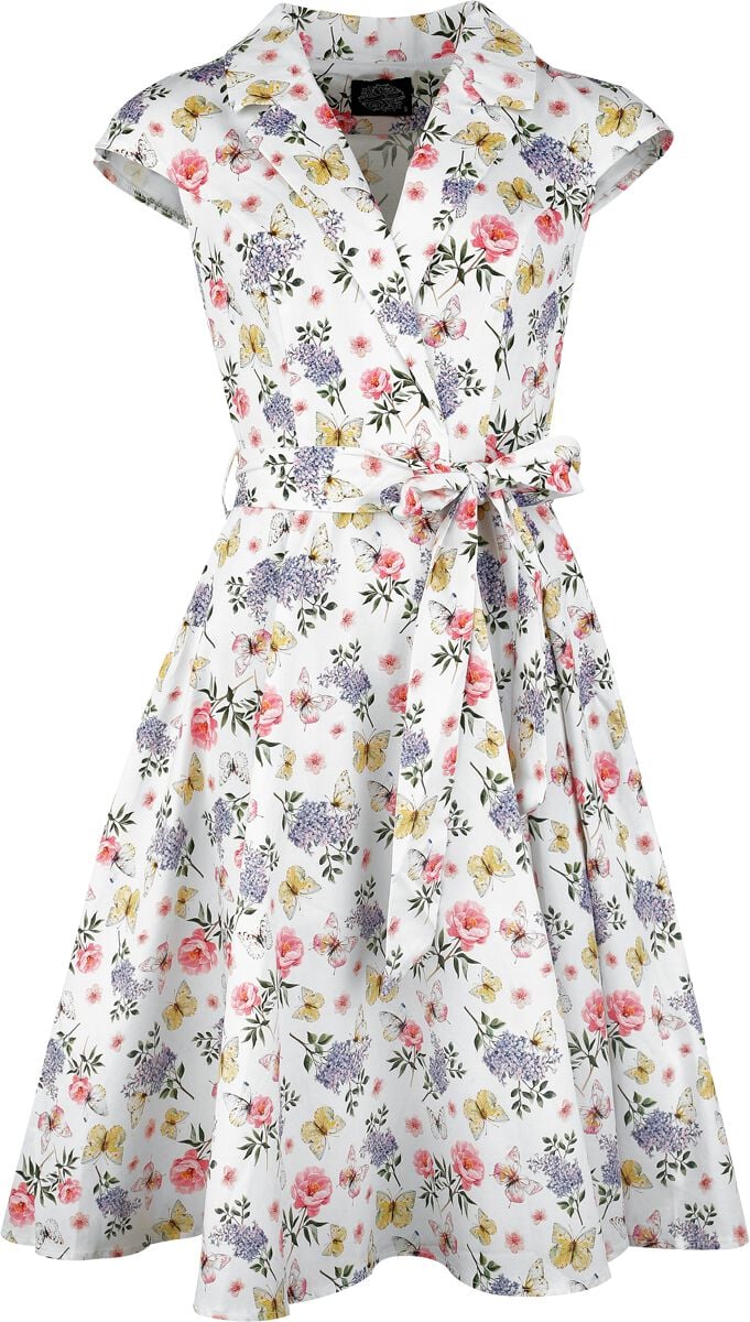 H&R London Kleid knielang - Zoey Floral Swing Dress - XS bis 3XL - für Damen - Größe S - multicolor H&R London Kleid knielang - Zoey Floral Swing Dress - XS bis 3XL - für Damen - Größe S - multicolor von H&R London