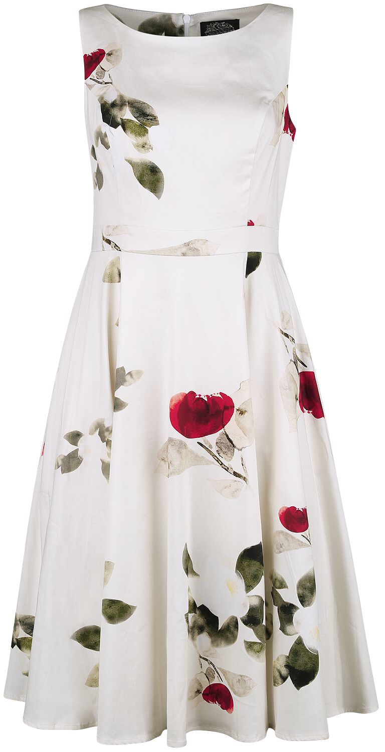 H&R London - Rockabilly Kleid knielang - Maeva Swing Dress - XS bis XXL - für Damen - Größe XXL - multicolor von H&R London