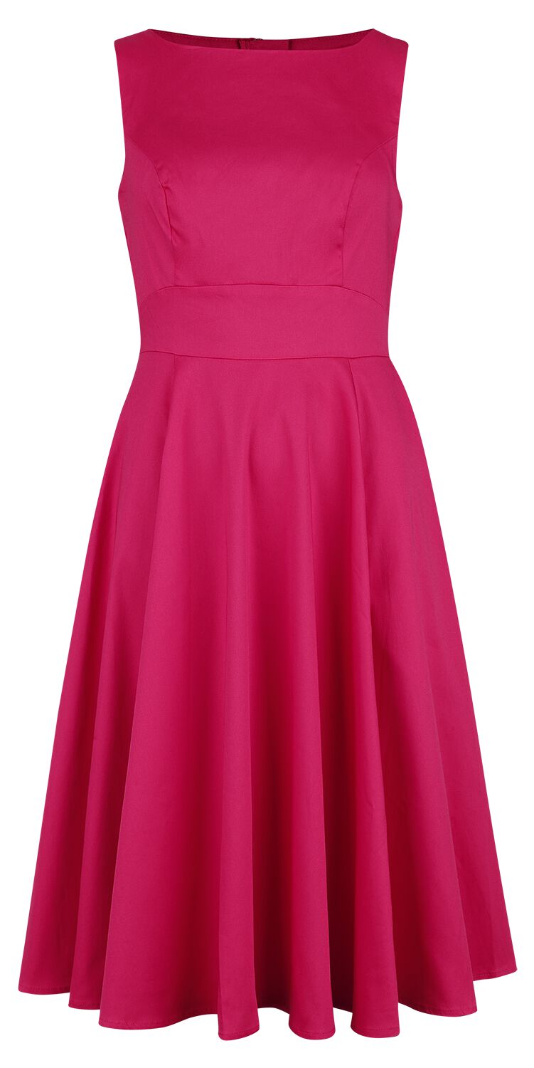 H&R London - Rockabilly Kleid knielang - Ravishing Swing Dress - XS bis 4XL - für Damen - Größe XS - pink von H&R London