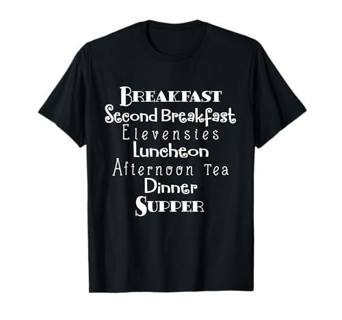 Breakfast, Second Breakfast, Elevenses Luncheon T-Shirt Breakfast, Second Breakfast, Elevenses Luncheon T-Shirt von J Text