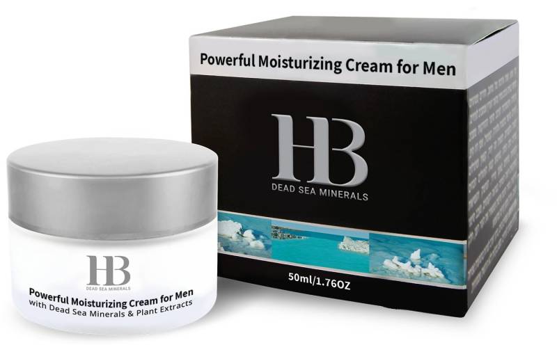 H.B. Dead Sea Minerals Anti-Aging-Creme Health&Beauty Anti-Falten für Männer SPF 15 mit Mineralien – 50ml, 50 ml von H.B. Dead Sea Minerals