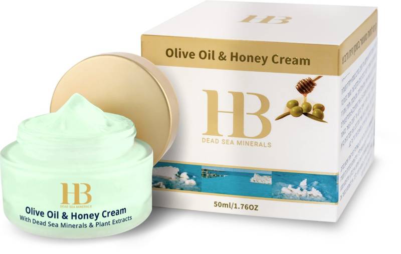 H.B. Dead Sea Minerals Anti-Aging-Creme Health&Beauty Olivenöl-Honigcreme mit Totes-Meer-Mineralien 50 ml von H.B. Dead Sea Minerals