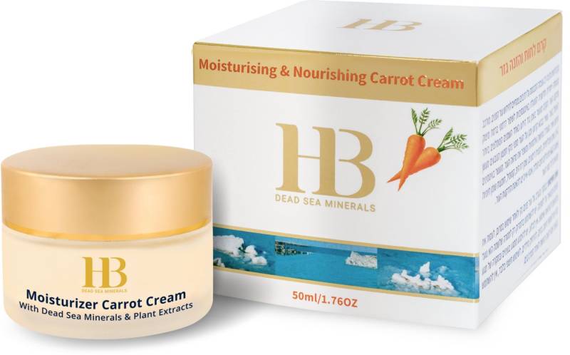 H.B. Dead Sea Minerals Feuchtigkeitscreme Health&Beauty Feuchtigkeitsspendende & Nährende Karottencreme 50 ml von H.B. Dead Sea Minerals