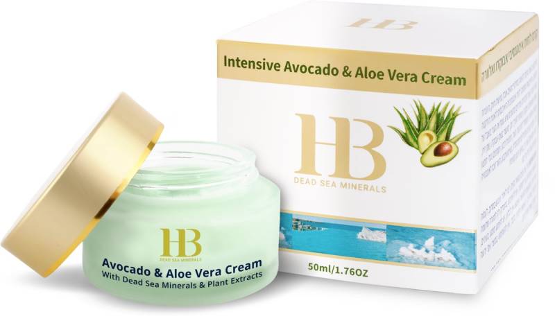 H.B. Dead Sea Minerals Feuchtigkeitscreme Health&Beauty Intensive Avocado und Aloe Vera Creme 50 ml von H.B. Dead Sea Minerals
