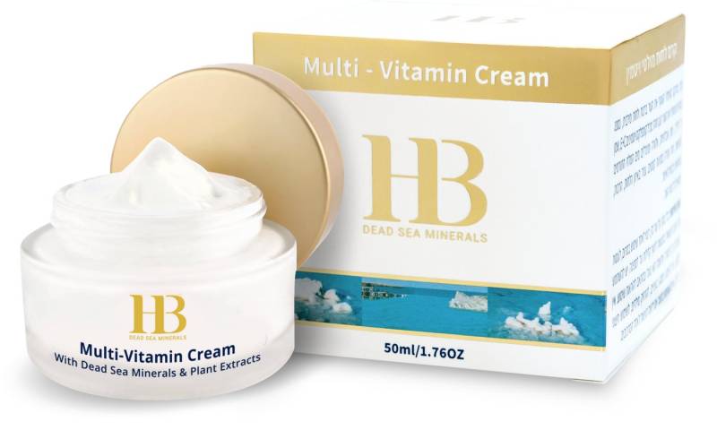 H.B. Dead Sea Minerals Feuchtigkeitscreme Health&Beauty Multivitamin Gesichtscreme Totes Meer Mineral 50ml von H.B. Dead Sea Minerals