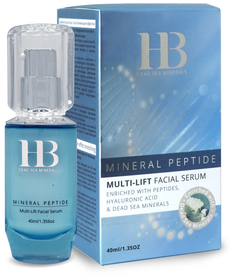 H.B. Dead Sea Minerals Gesichtsserum Health&Beauty Anti-Aging Peptid Gesichtsserum Totes Meer 40ml von H.B. Dead Sea Minerals