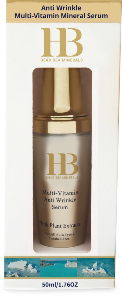 H.B. Dead Sea Minerals Gesichtsserum Health&Beauty Anti-Falten Vitaminserum mit Totes-Meer-Mineralien 50ml von H.B. Dead Sea Minerals