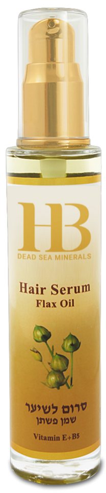 H.B. Dead Sea Minerals Haarserum Health&Beauty Haarserum mit Leinsamenöl & Totes-Meer-Mineralien 50 ml, Mit Leinsamenöl, Keratin- und Vitaminpflege, Anti-Spliss-Formel von H.B. Dead Sea Minerals