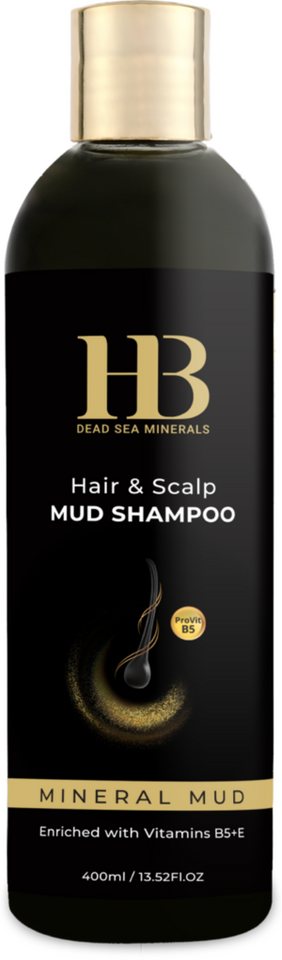 H.B. Dead Sea Minerals Haarshampoo Health&Beauty Mineral-Schlamm Shampoo mit Sanddornöl – 400ml von H.B. Dead Sea Minerals