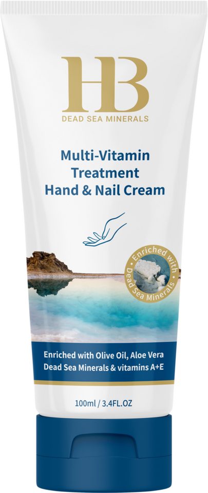 H.B. Dead Sea Minerals Handcreme Health&Beauty Hand und Nagelcreme Totes Meer Multivitamin 100ml von H.B. Dead Sea Minerals